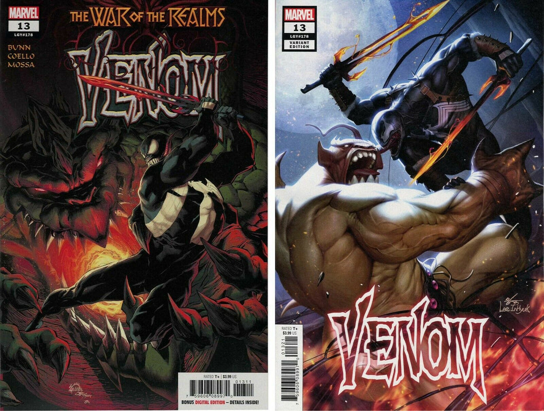 Venom #13 (2018) Marvel Comics Cover A & B Inhyuk Lee Variant Set